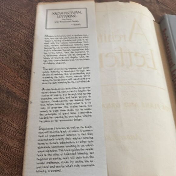 Architectural lettering for plans and ornamental design hardback book - Picture 3 of 7